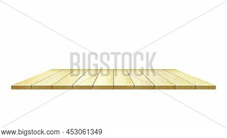 Wooden Stand Floor Surface Of Theater Scene Vector. Wooden Stand Antique Hardwood Interior Or Exteri