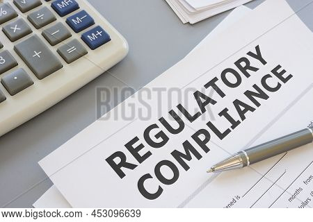 Regulatory Compliance Is Shown Using A Text