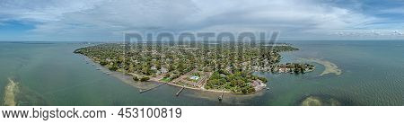 Drone Panorama Over Bay Vista Park And Point Pinellas In St. Petersburg In Florida During Daytime Wi