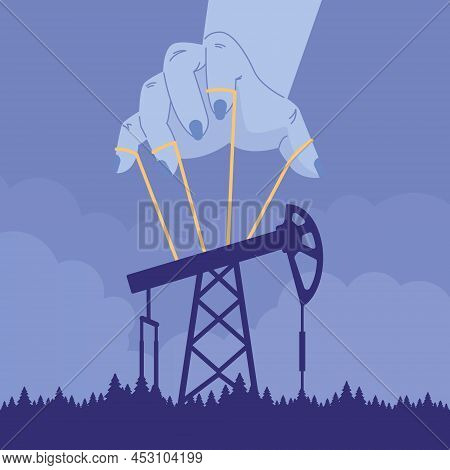 Oil Price Rising Up. Crude Oil Commodity Price Growth, High Demand