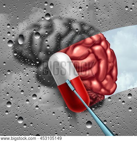 Brain Medication And Psychiatric Drugs Conceptor Memory Supplements Or Psychotropic Medications As A