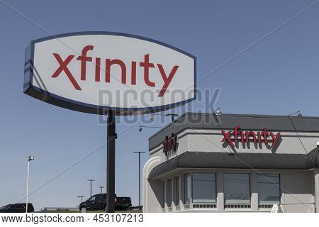 Richmond - Circa April 2022: Xfinity Branded Comcast Consumer Retail Store. Comcast Owns Nbcuniversa