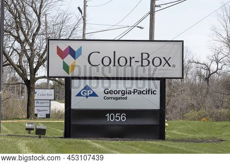 Richmond - Circa April 2022: Color-box Facility. Color-box Was Acquired By The Menasha Corporation.