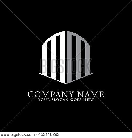 Letter Mm Logo Designs, Monogram Initial Name M And M Logo Shield, Best For Business Logo Inspiratio