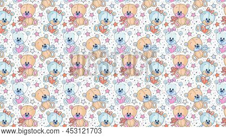 Cute Bear Desktop Tile Retro Painting Fashion