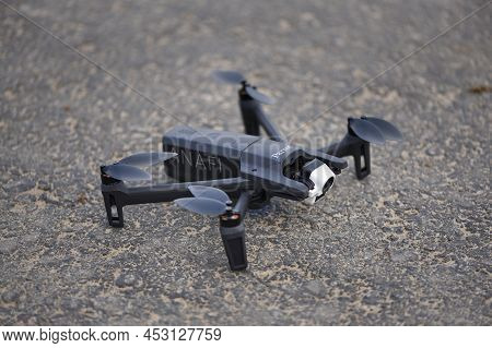 10 April 2022 - Krakow, Poland: Drone Parrot Anafi Thermal Ready To Fly