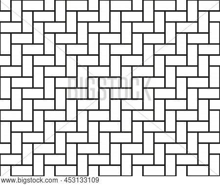 Herringbone Parquet Laminate Floor Wall Texture. Vintage Herringbone Wooden Floor Seamless Pattern