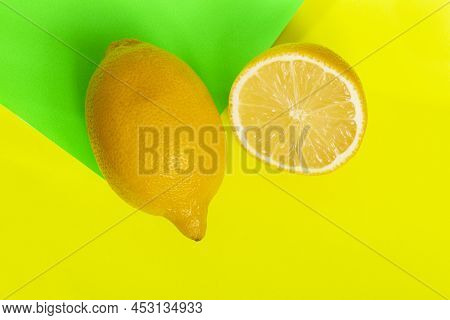 Ripe And Fresh Fruit, Yellow Lemon - Citrus Meyeri