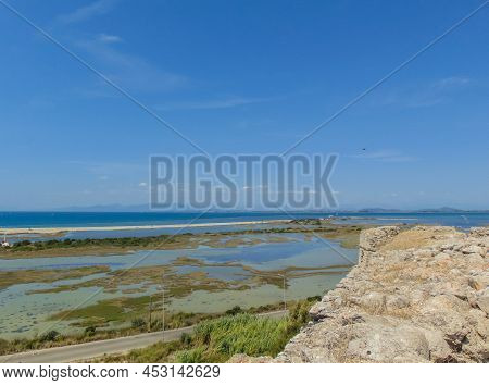 The Griva Castle Ruins, A Castle Build By Ali Pasha Tepelena With A Unique View To The Ionian Sea, T