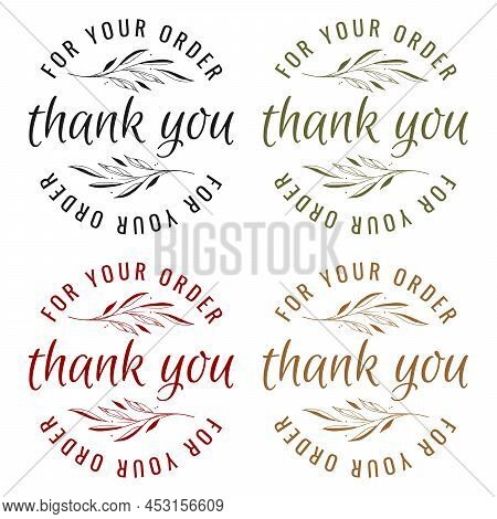 Vintage Vector Thank You Handwritten Inscription. Hand Drawn Lettering. Thank You Calligraphy. Thank