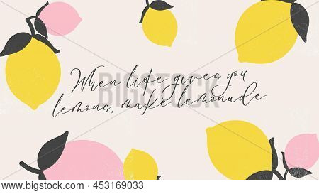 Lemon Piink Colourful Desktop Background Yellow Summer