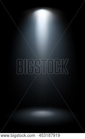 Flashlight Beam Effect. Realistic Light. Illumination Mockup