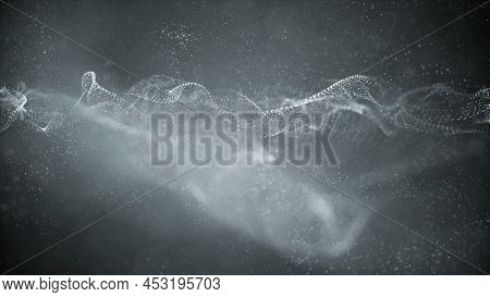 Beautiful Abstract Noise Wave Points Background For Your Design.