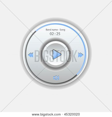 Benutzer-Schnittstelle-Media-player