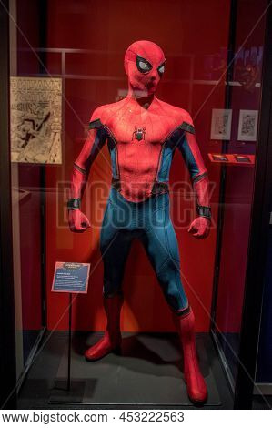 Chicago, Il May 1, 2021, Spiderman Suite Worn By Tom Holland In Spiderman Homecoming From The Marvel