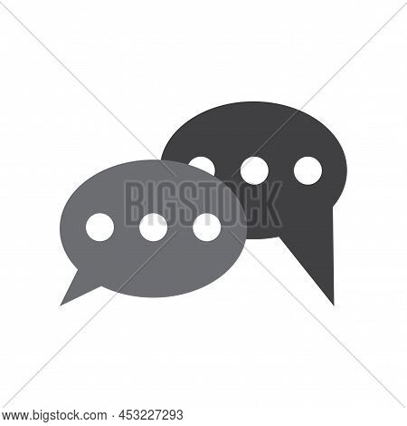 Message Icons. Message Bubble. Business Icon. Dialog, Chat Speech Bubble. Vector Illustration. Stock