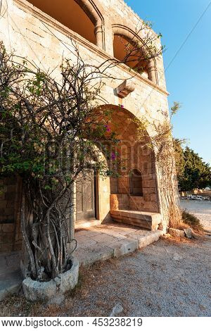 The Territory Of Filerimos Monastery On The Island Of Rhodes In Greece