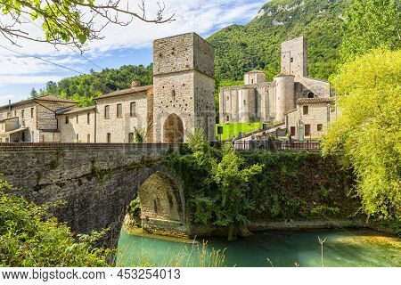 San Vittore Alle Chiuse. Roman Catholic Abbey And Church. The Edifice Is Known From The Year 1011. P
