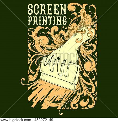 Abstract Modern Colored Vector Logo Template Of T-shirt Printing. For Typography, Print, Corporate I