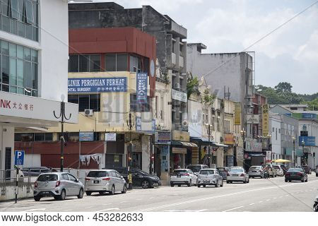 Seremban, Malaysia- Apr 16, 2022: Street View Of Seremban City, The Capital City Of Negeri Sembilan.