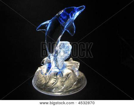 Statua di vetro Penguin