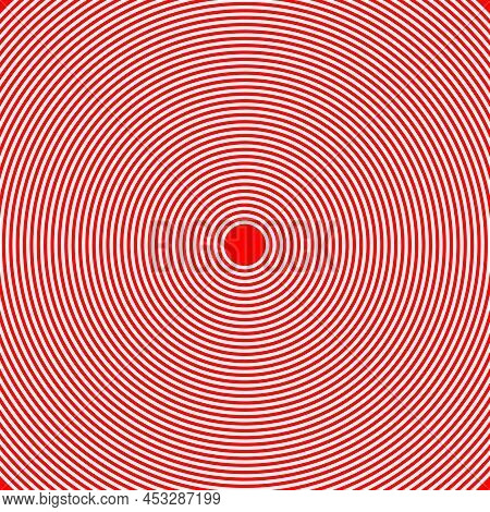 Concentric Radial Circles, Rings Design Element Icon