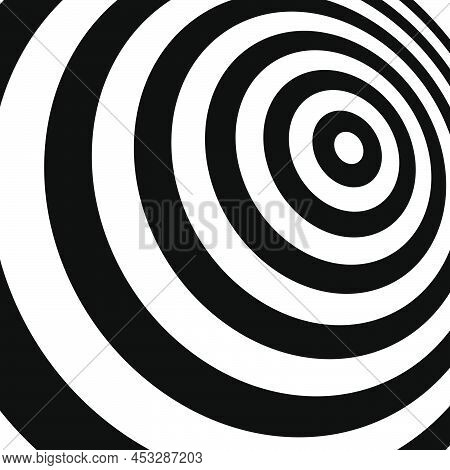 Concentric Radial Circles, Rings Design Element Icon