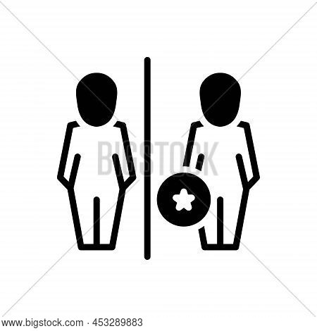 Black Solid Icon For Only Alone Mere If Person Merely Solely Exclusively
