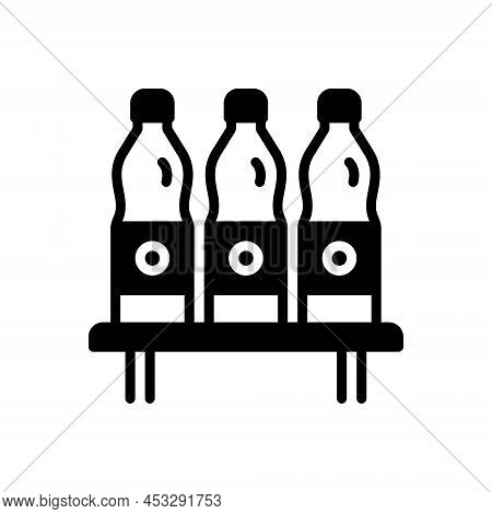 Black Solid Icon For Adjusted Coordinate Alter Bottle Regulate Rearrange Arrange Put-in-order