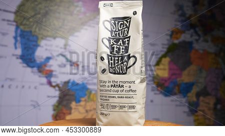 Patar Coffee Pack From Ikea. Medium-dark Coffee, Notes Of Cocoa. Russia, Krasnodar, February 26, 202