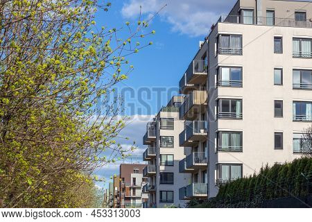 Modern Architecture Residential Building Condominium Appartments Development Cloud