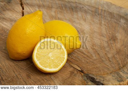 Ripe And Fresh Fruit, Yellow Lemon - Citrus Meyeri