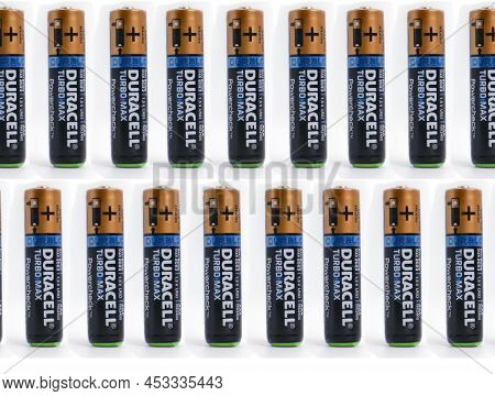 April 22, 2022, Ukraine, The City Of Kyiv, Duracell Battery On A White Background