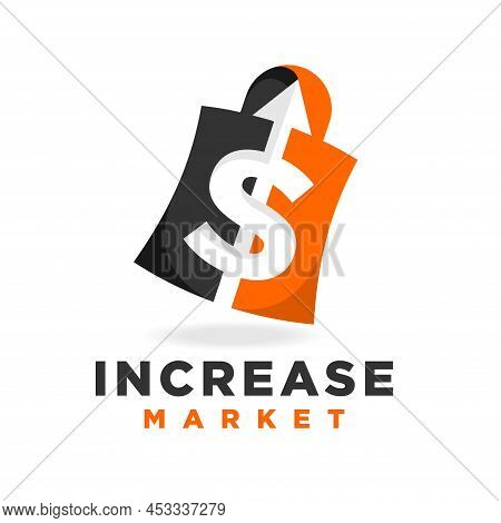 Increase Logo With Market Concept, Increase Logo