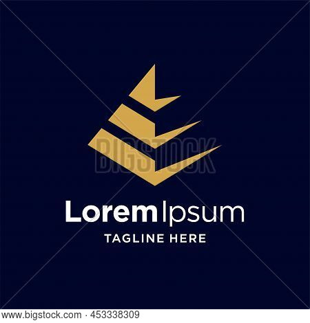 Pyramid Logo With Simple Concept, Pyramid Logo