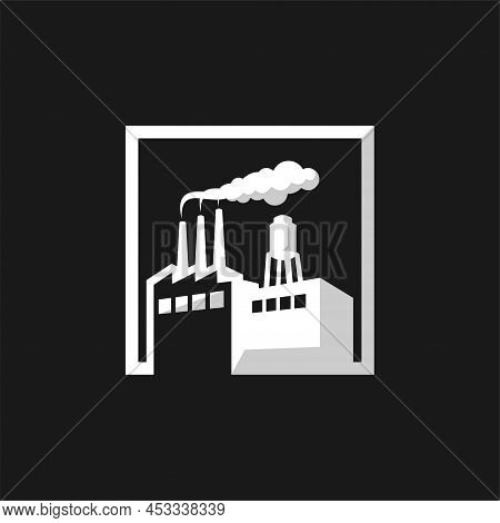 Factory Logo With Industry Concept, Factory Logo