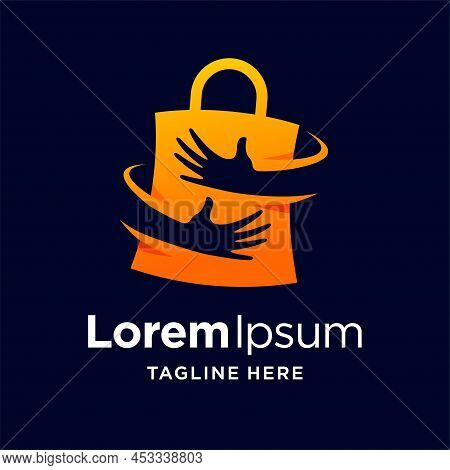Letter S Logo With Shopping Bag Concept