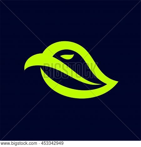 Bird Logo With Leaf Concept, Bird Logo