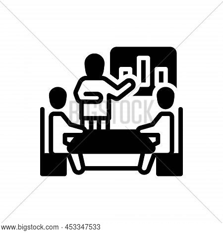 Black Solid Icon For Explanation Clarification Enucleation Interpretation Confession Information Boa