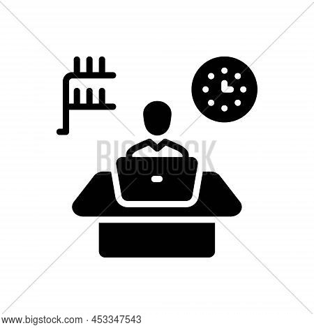 Black Solid Icon For Instantly Immediately Quick Directly Right-away Forthwith