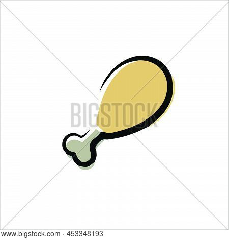 Fried Chicken Icon Isolated On White Background From Food Delivery Collection. Fried Chicken Icon Fo