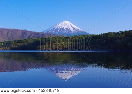Mount Fuji From Nenba In Lake Saiko 04/22/2022