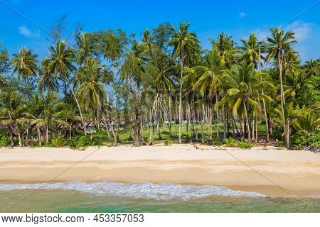 Ao Tapao Beach At Koh Kood Island, Thailand In A Sunny Day
