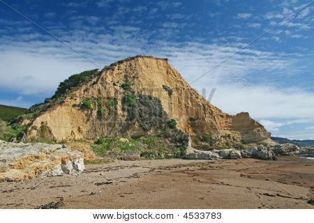 Montagne sculptée de plage