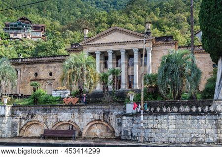 Abkhazia, September 29, 2019: Winter Theatre In Gagra, Abkhazia, Caucasus