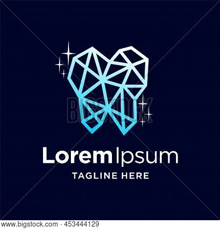 Dental Logo With Crystal Concept, Dental Logo