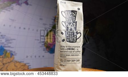 A Pack Of Patar Specialty Coffee From Ikea. Patar Coffee Beans. Russia, Krasnodar, February 26, 2022