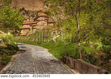 Shio-mgvime Monastery, Medieval Monastic Complex In Limestone Canyon. Georgia