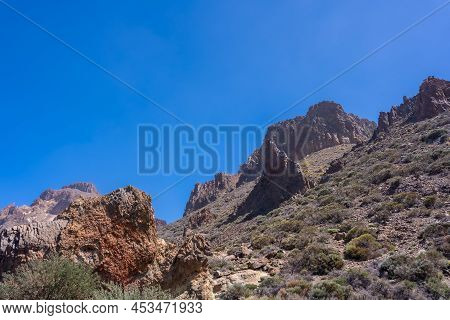 View From The Boca Tauce Viewpoint In The Teide Natural Park In Tenerife, Canary Islands