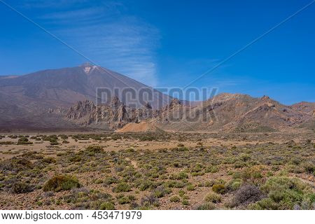 View From The Llano De Ucanca Viewpoint Of The Teide Natural Park In Tenerife, Canary Islands